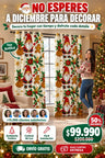 🎄 Navilux™ – Cortina Navideña Antiluz - 2 panales